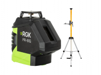 Комплект: лазерный уровень RGK PR-81G + штанга-упор